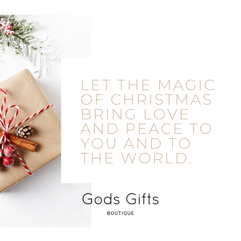 Gods Gifts Boutique Christmas 2020 Happy Holidays and warm wishes